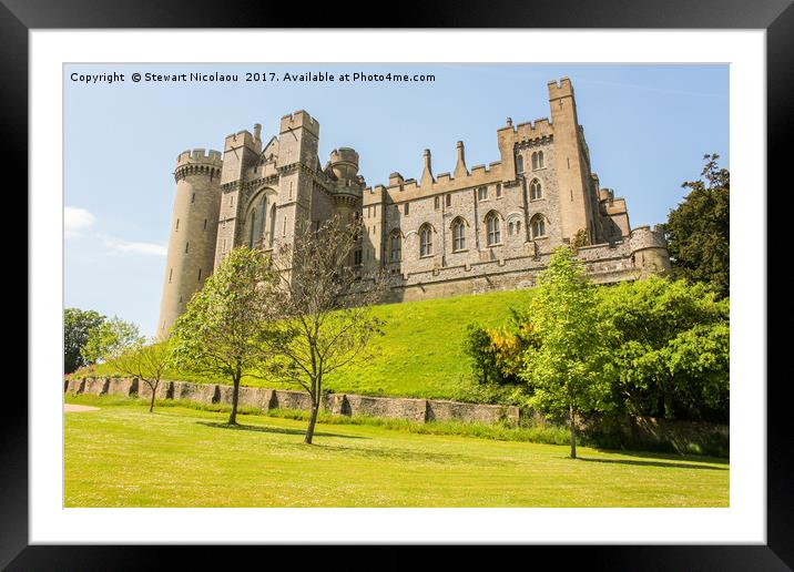 Arundel castle, Sussex Framed Mounted Print by Stewart Nicolaou