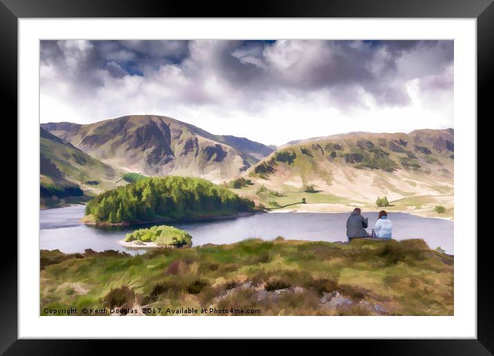 Mardale and Haweswater Framed Mounted Print by Keith Douglas