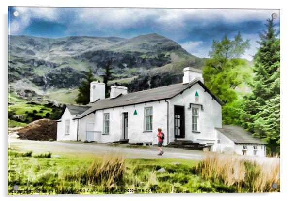 Coniston Youth Hostel Acrylic by Keith Douglas