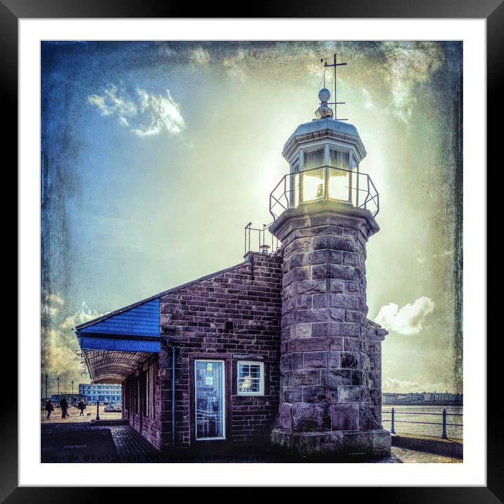 Morecambe Bay Lighthouse Framed Mounted Print by Keith Douglas