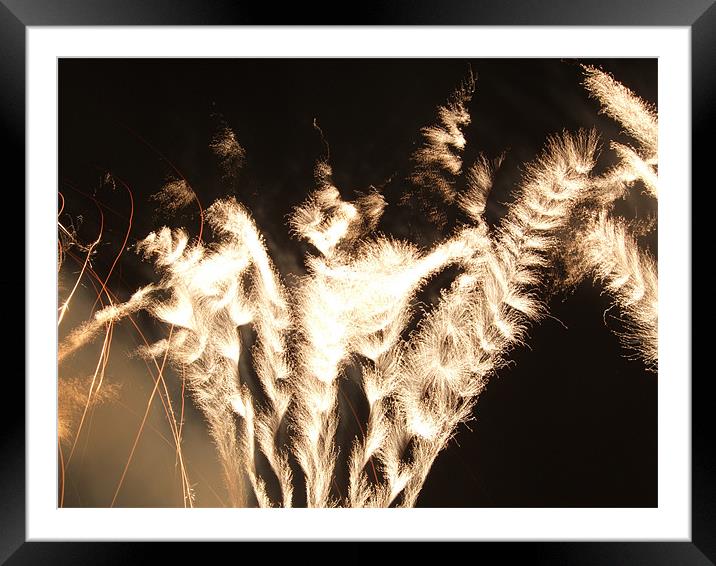 Fire Away Framed Mounted Print by Ginny Gregg
