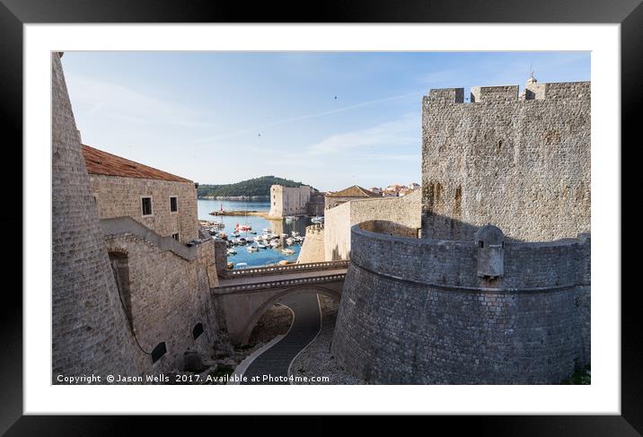 Outside of Ploce Gate Framed Mounted Print by Jason Wells