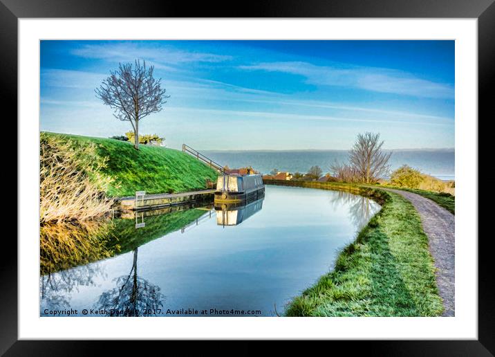 Serene Reflections of Lancaster Canal Framed Mounted Print by Keith Douglas