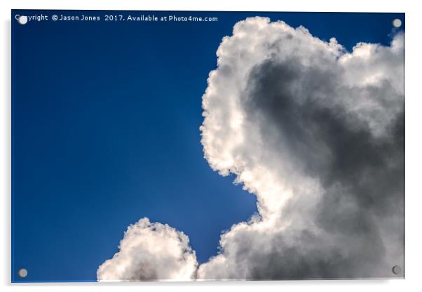 Dramatic Clouds in Blue Sky Acrylic by Jason Jones