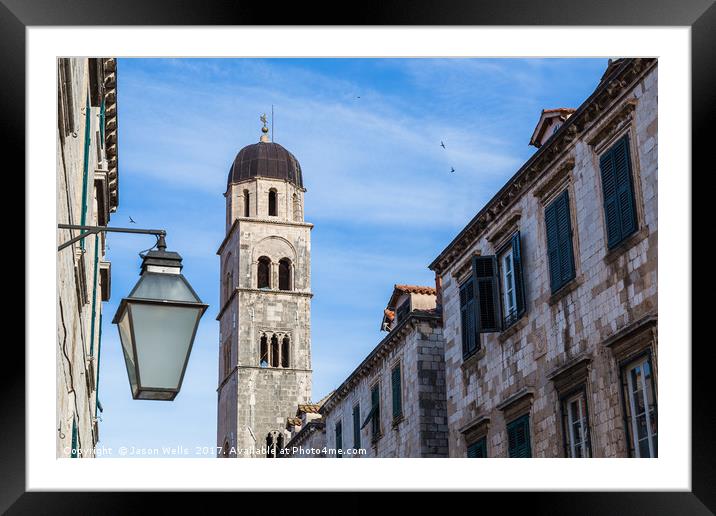 The Stradun in Dubrovnik Framed Mounted Print by Jason Wells