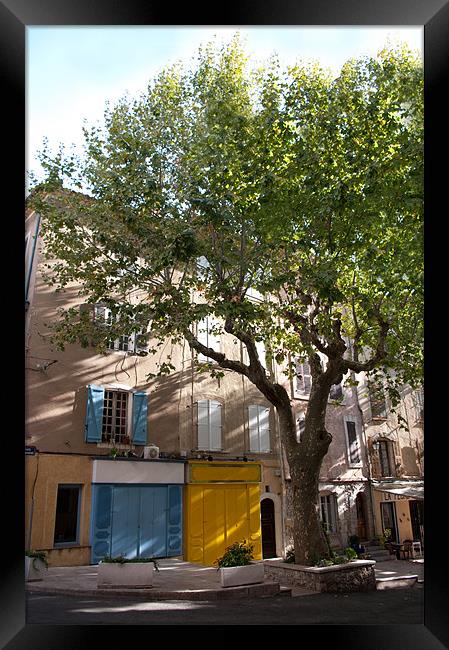 Village Corner Provence Framed Print by Jacqi Elmslie