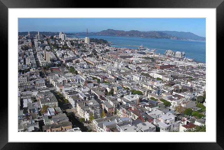 North San Fran Framed Mounted Print by Mary Lane