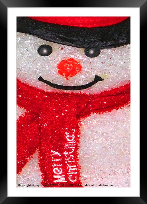 MR.SNOWMAN Framed Mounted Print by Ray Bacon LRPS CPAGB