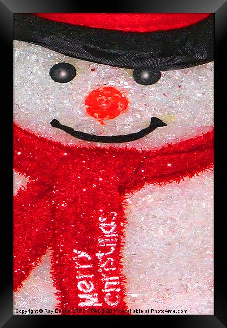 MR.SNOWMAN Framed Print by Ray Bacon LRPS CPAGB