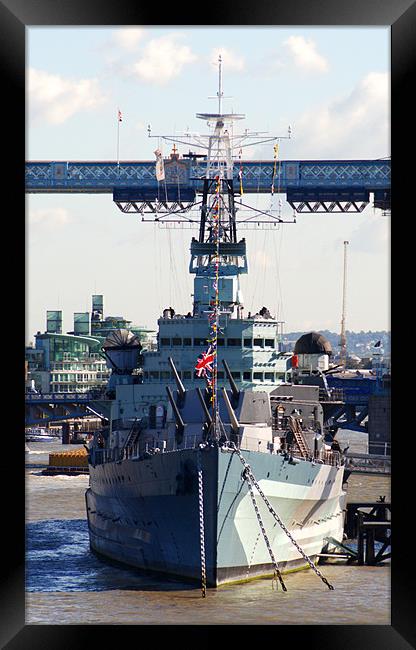 HMS Belfast 6 Framed Print by Chris Day