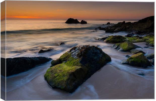 Turn of the tide at St Ives Canvas Print by Michael Brookes