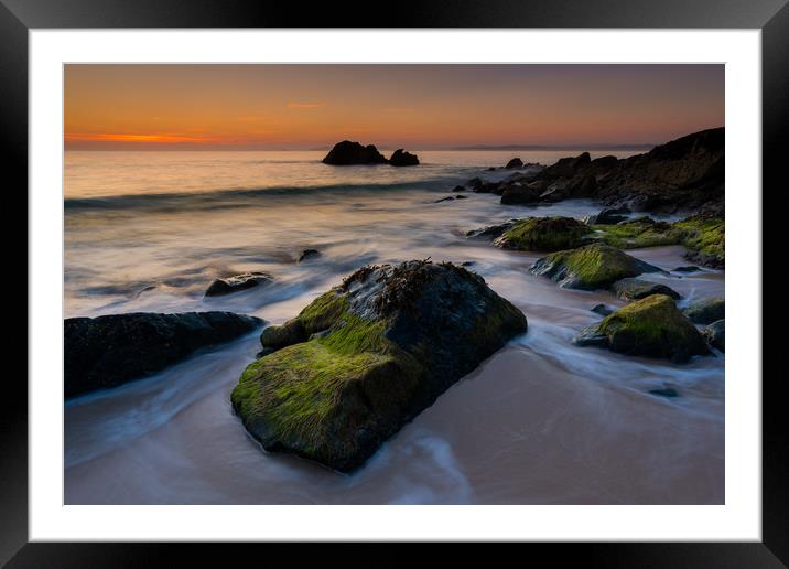 Turn of the tide at St Ives Framed Mounted Print by Michael Brookes