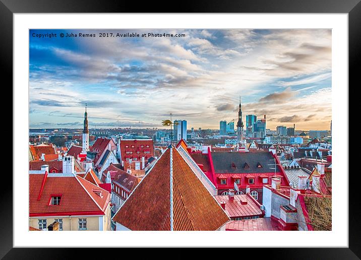 Tallinn Cityscape Framed Mounted Print by Juha Remes