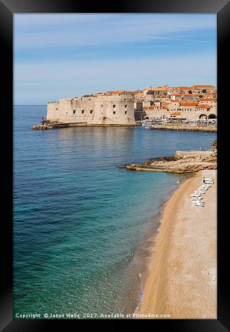 Banje Beach Dubrovnik Framed Print by Jason Wells
