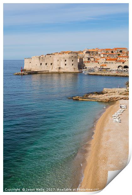 Banje Beach Dubrovnik Print by Jason Wells