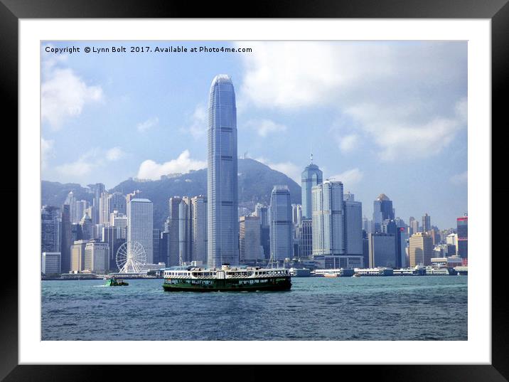 Star Ferry Hong Kong Framed Mounted Print by Lynn Bolt