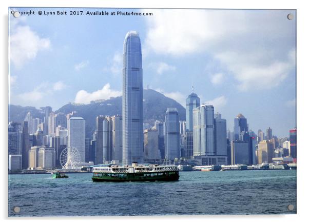 Star Ferry Hong Kong Acrylic by Lynn Bolt