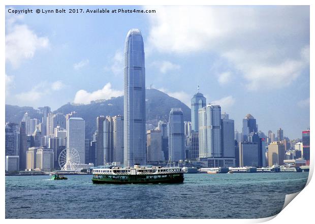 Star Ferry Hong Kong Print by Lynn Bolt