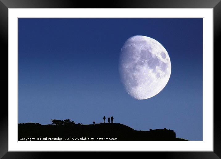 Moonwatchers Framed Mounted Print by Paul F Prestidge