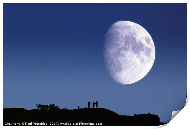 Moonwatchers Print by Paul F Prestidge