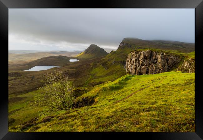 Quiraing (Meall na Suiramach)  Framed Print by Michael Brookes
