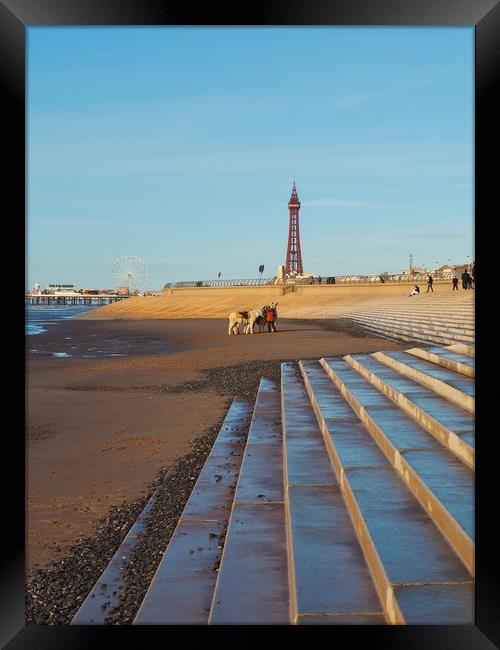 Blackpool. Framed Print by Victor Burnside