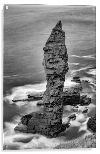 The Old Man of Stoer Acrylic by Derek Beattie