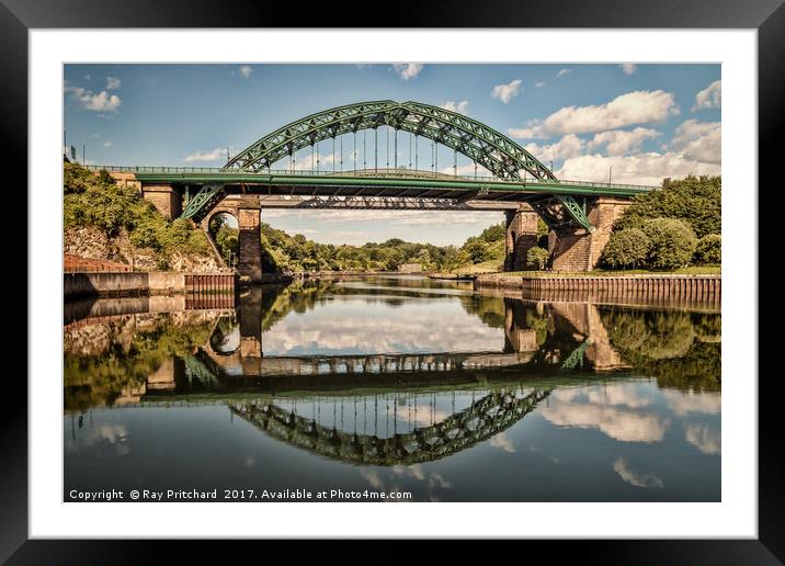 Wearmouth Bridge Framed Mounted Print by Ray Pritchard