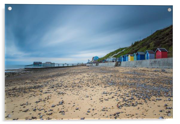 Cromer Beach Acrylic by Mark Hawkes