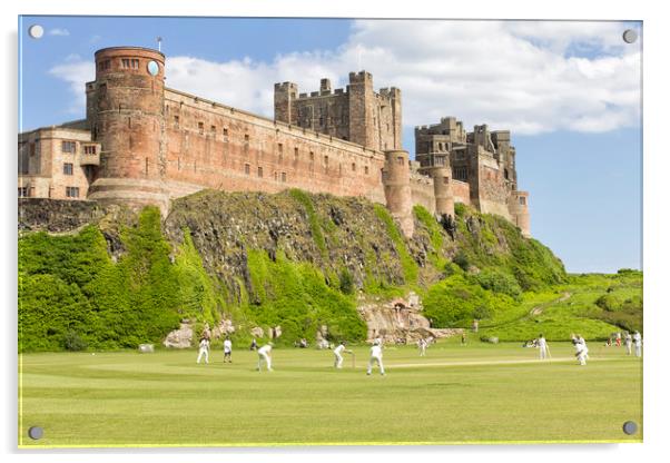 Bamburgh Cricket Match Acrylic by Northeast Images