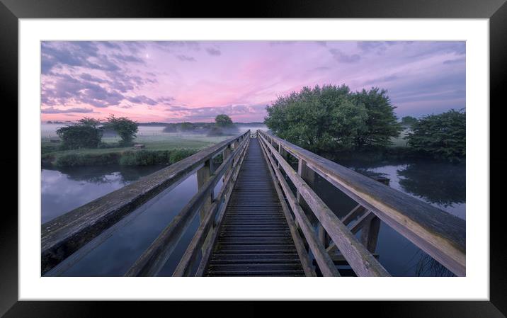 Dawn Walk Framed Mounted Print by Chris Frost