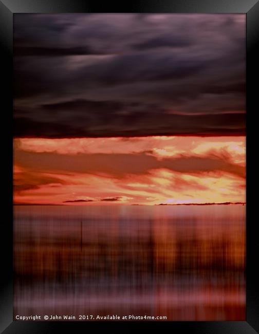 A storm (Digital Art) Framed Print by John Wain