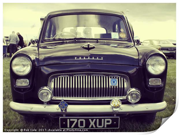 Classic Vintage Ford Prefect Print by Rob Cole