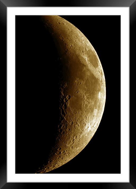 The Moon 3 Framed Mounted Print by stephen walton