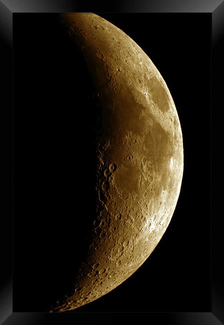 The Moon 3 Framed Print by stephen walton