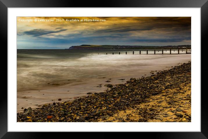 Redcar Beach Framed Mounted Print by keith sayer