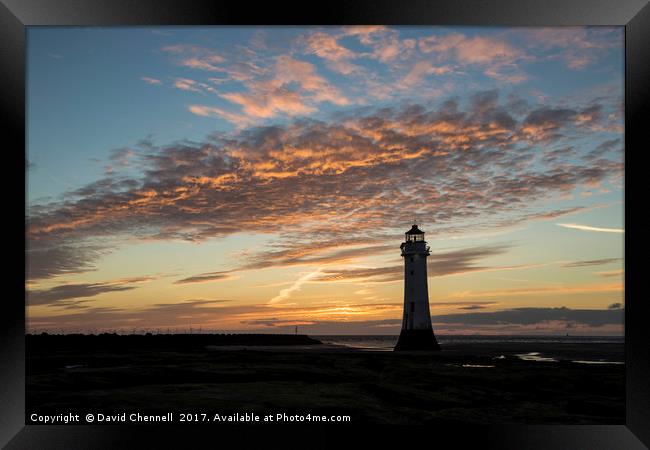Perch Rock Lighthouse  Framed Print by David Chennell