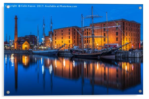 Albert Dock, Liverpool Acrylic by Colin Keown