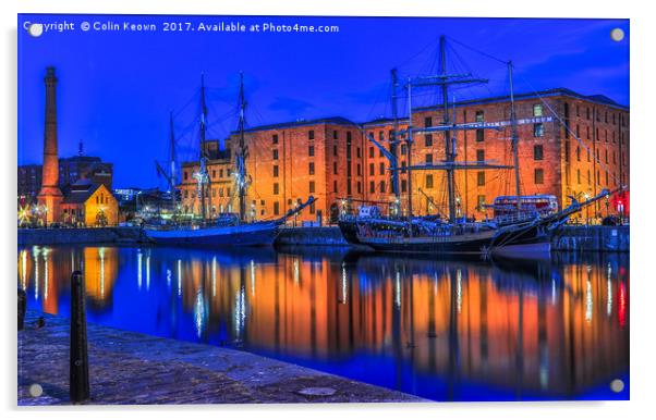 Albert Dock, Liverpool Acrylic by Colin Keown