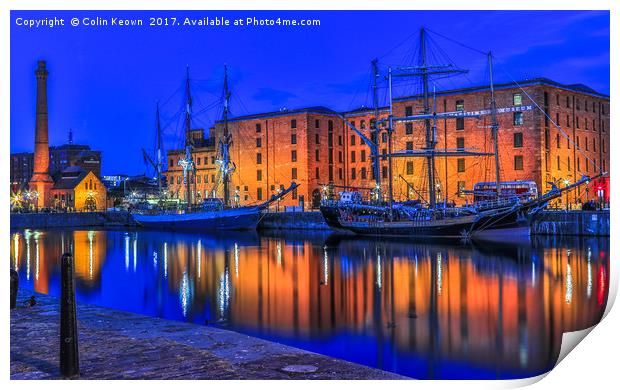 Albert Dock, Liverpool Print by Colin Keown