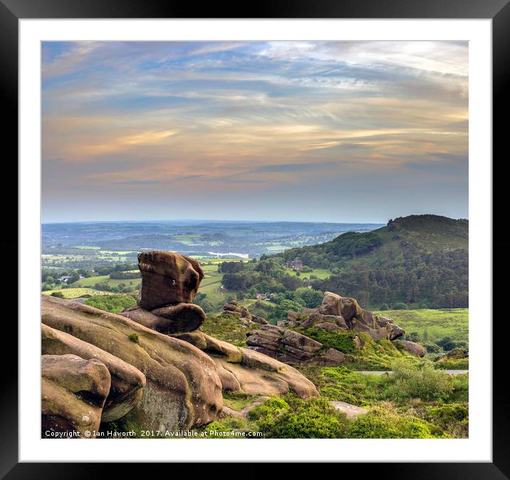 The Roaches 2 Framed Mounted Print by Ian Haworth