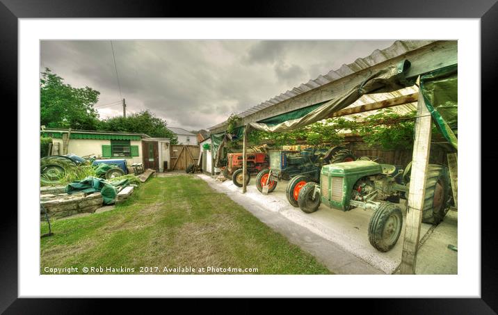 Devon Tractors  Framed Mounted Print by Rob Hawkins