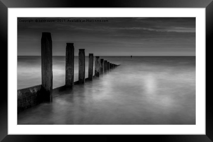 Silky Waters Framed Mounted Print by keith sayer