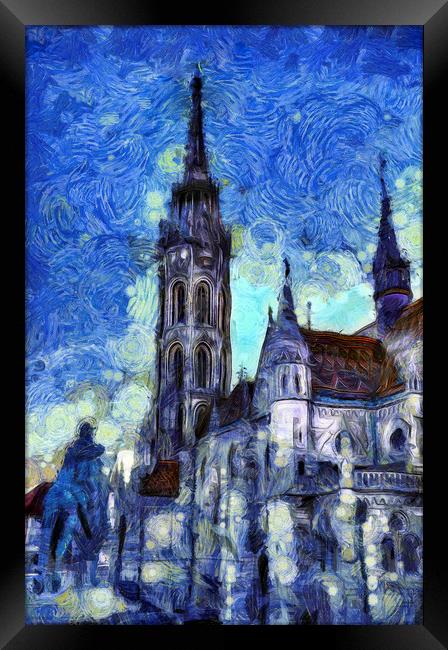 The Church Vincent Van Gogh Framed Print by David Pyatt