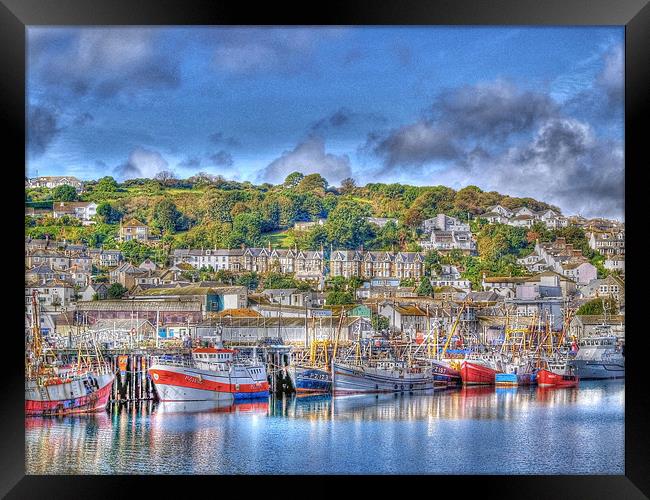 Newlyn Harbour Framed Print by Chris Thaxter