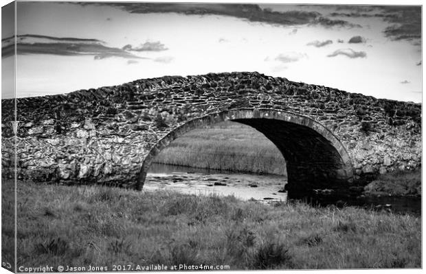 Eighteenth Century Bridge on Isle of Anglesey Canvas Print by Jason Jones