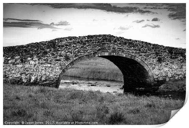 Eighteenth Century Bridge on Isle of Anglesey Print by Jason Jones
