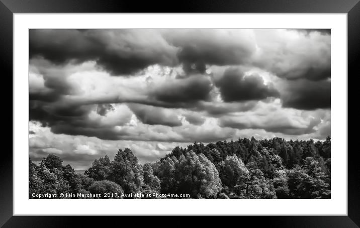 Brooding Cloudscape Framed Mounted Print by Iain Merchant
