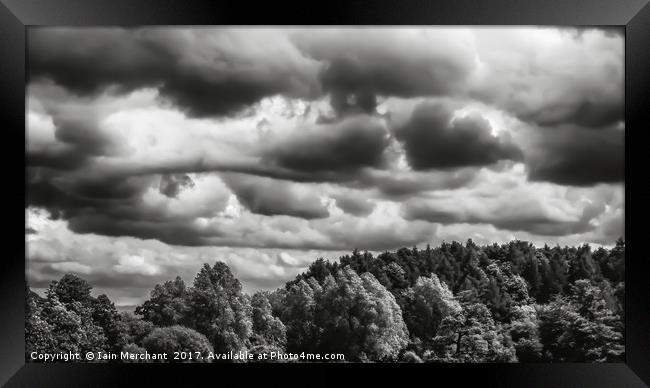 Brooding Cloudscape Framed Print by Iain Merchant