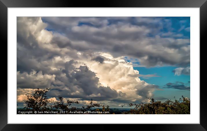 Cloudscape over Breedon on the Hill Framed Mounted Print by Iain Merchant
